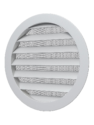Решетка вентиляционная круглая D180 алюминиевая с фланцем D150