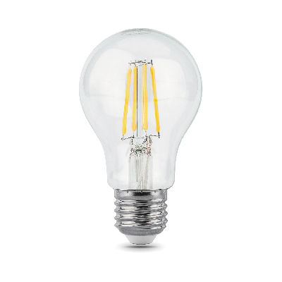 Лампа светодиодная филаментная LED 10 Вт 930 лм 2700К AC185-265В E27 А60 (груша) теплая  Black Filament Gauss