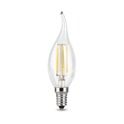 Лампа светодиодная филаментная LED 9 Вт 680 лм 2700К AC185-265В E14 свеча теплая  Black Filament Gauss