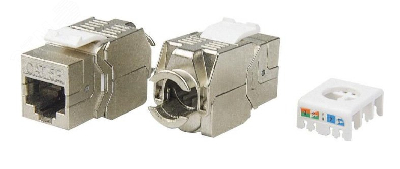 Вставка KJ8-8P8C-C5e-180-TLS-SH-F-WH Keystone Jack RJ-45(8P8C)кат. 5eэкранир