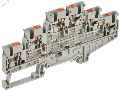 Колодка клеммная CP-ML 3 ур. 2,5мм2 серая IEK