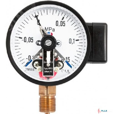 Манометр с электроконтактной приставкой исп. V радиальный ТМ-510Р.05 0...0,6 МРа 1/2' кл.1.5