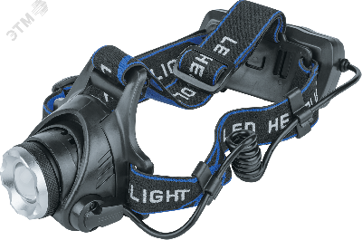 Фонарь светодиодный NPT-H15-ACCU 5Вт CREE XP-E LED аккумуляторный налобный пластик