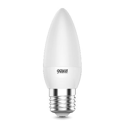 Лампа светодиодная LED 8 Вт 540 лм 4100К AC180-240В E27 свеча нейтральный  Elementary Gauss