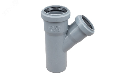 Тройник канализационный 45 град. 50 х 40