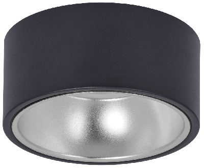 LIGHTING Светильник 4017 накладной потолочный под лампу GX53 черный/хром IEK