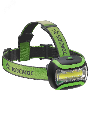 Фонарь налобный , 3W COB LED, 3 батарейки АА, 180Lm,