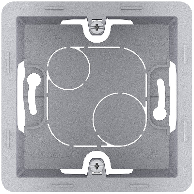 Коробка накладного монтажа 1 пост INSPIRIA алюминий