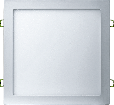 Светильник светодиодный ДВО-24w 4000К 1600Лм квадратный slim белый