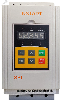 Устройство плавного пуска SBI-5.5/11-04 5.5кВт, 11А, 3Ф, 380В±15%, 50Гц/60Гц, IP20, со встроенным байпасом